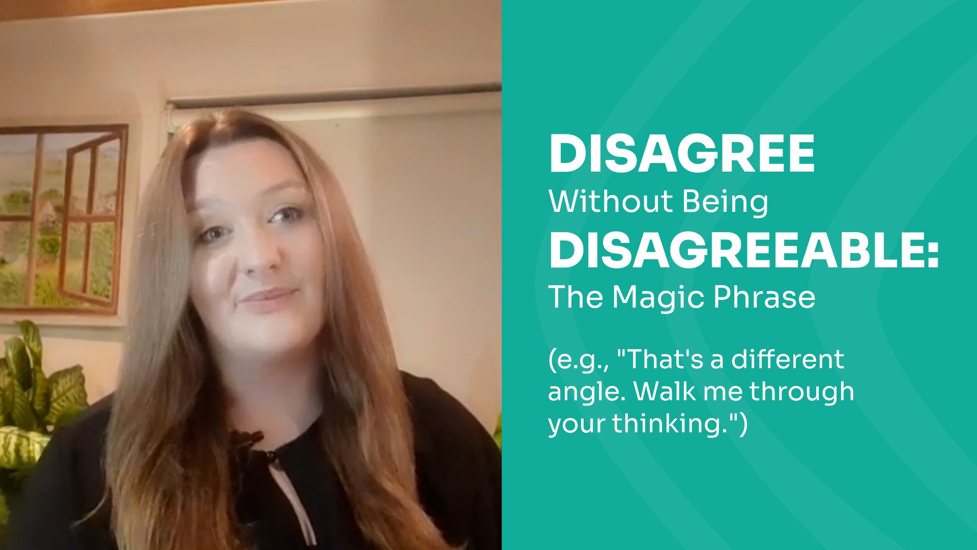 How can you mask your disagreement without being disagreeable?